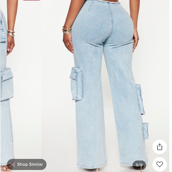 Cargo low rise jeans - Picture 2 of 4